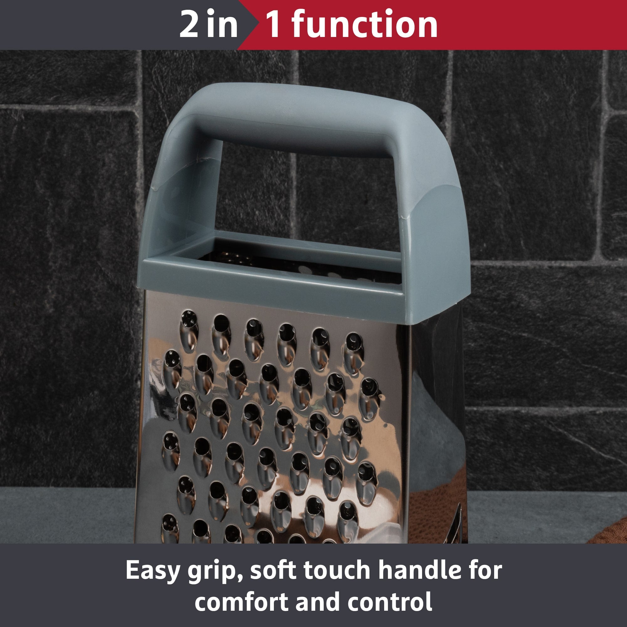 Prestige 2-in-1 Kitchen Tools Grater and Box Easy Grip