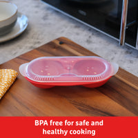 Good To Heat Microwave Egg Poacher – BPA-Free - 2 Egg Cooker
