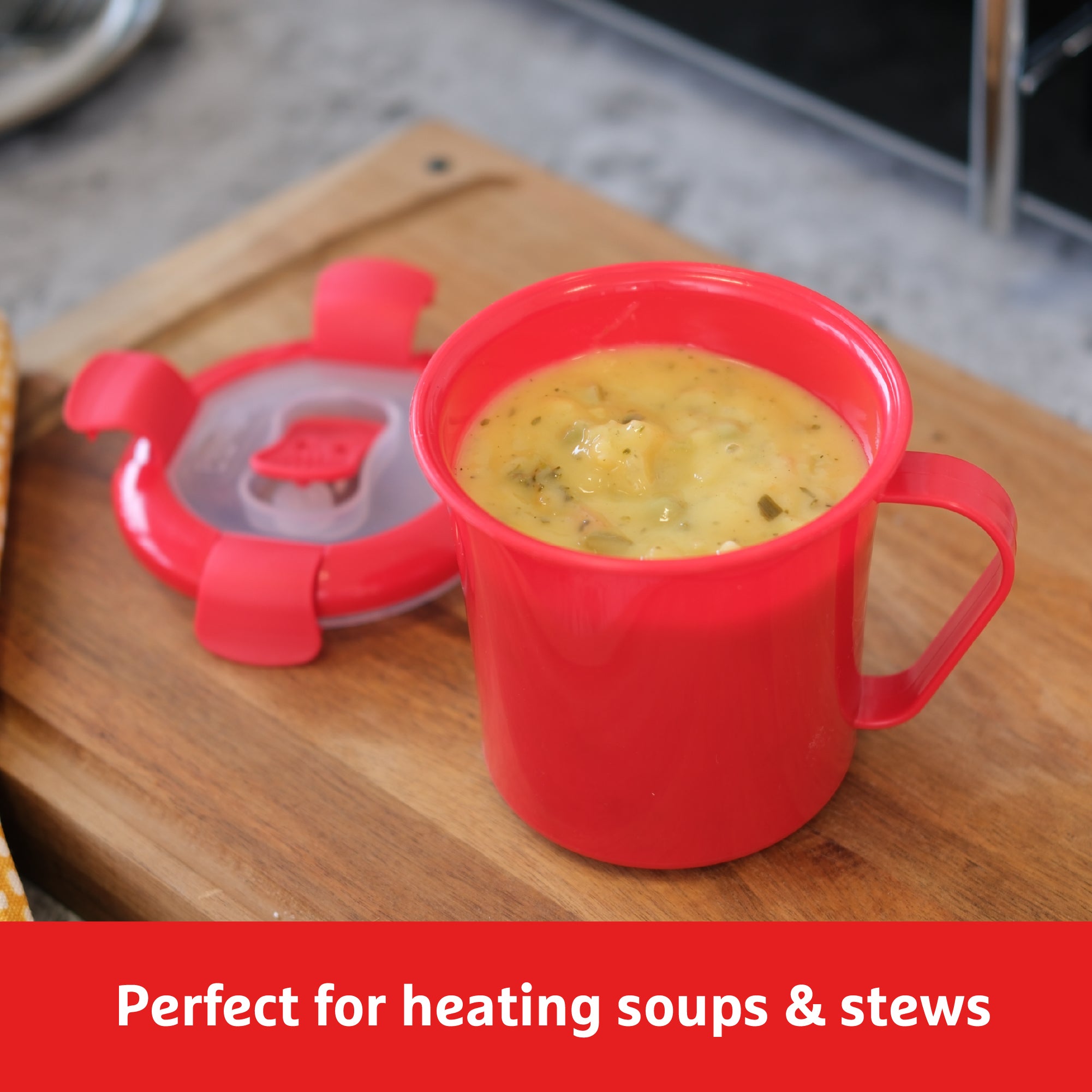 Good To Heat Microwave Soup Mug – BPA-Free, 683ml & Leakproof