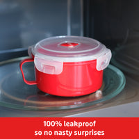 Good To Heat Microwave Bowl with Spork – BPA-Free, 900ml & Leakproof