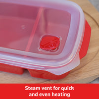 Good To Heat Divided Microwave Container – BPA-Free - 1.3L