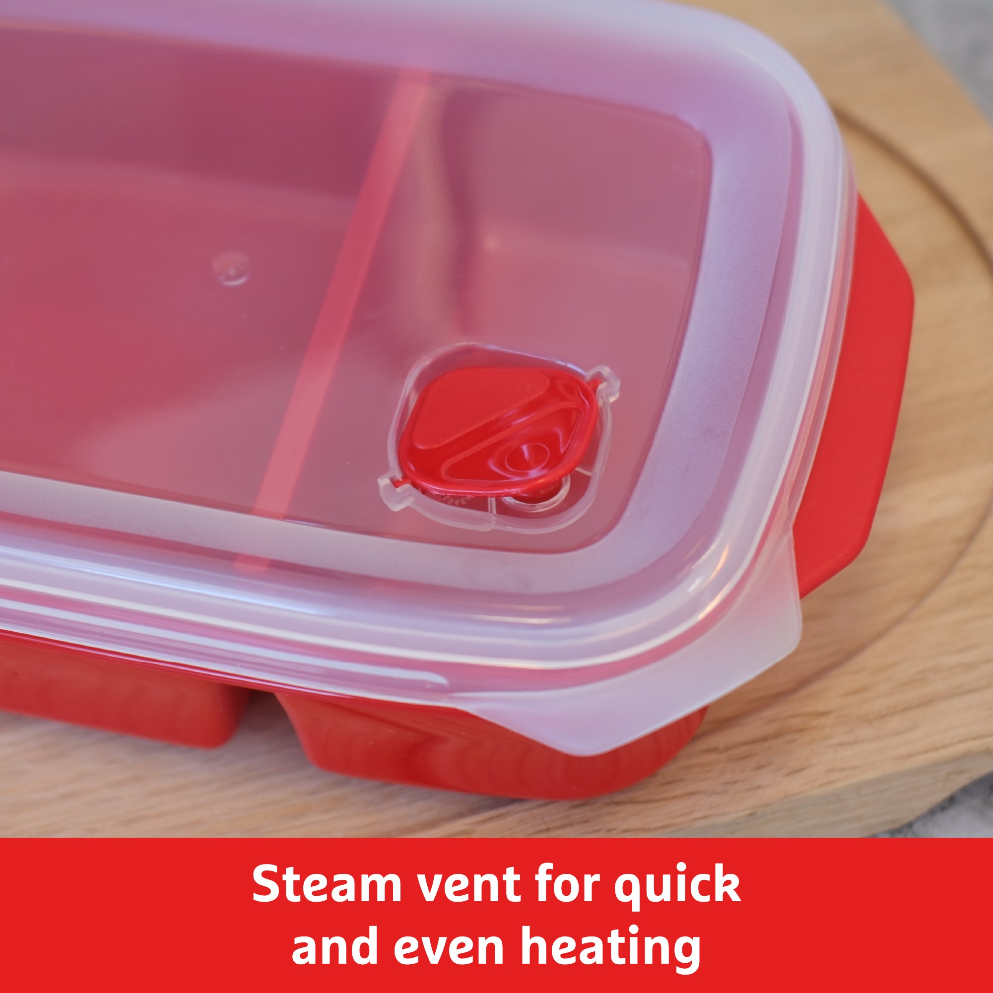 Good To Heat Divided Microwave Container – BPA-Free - 1.3L