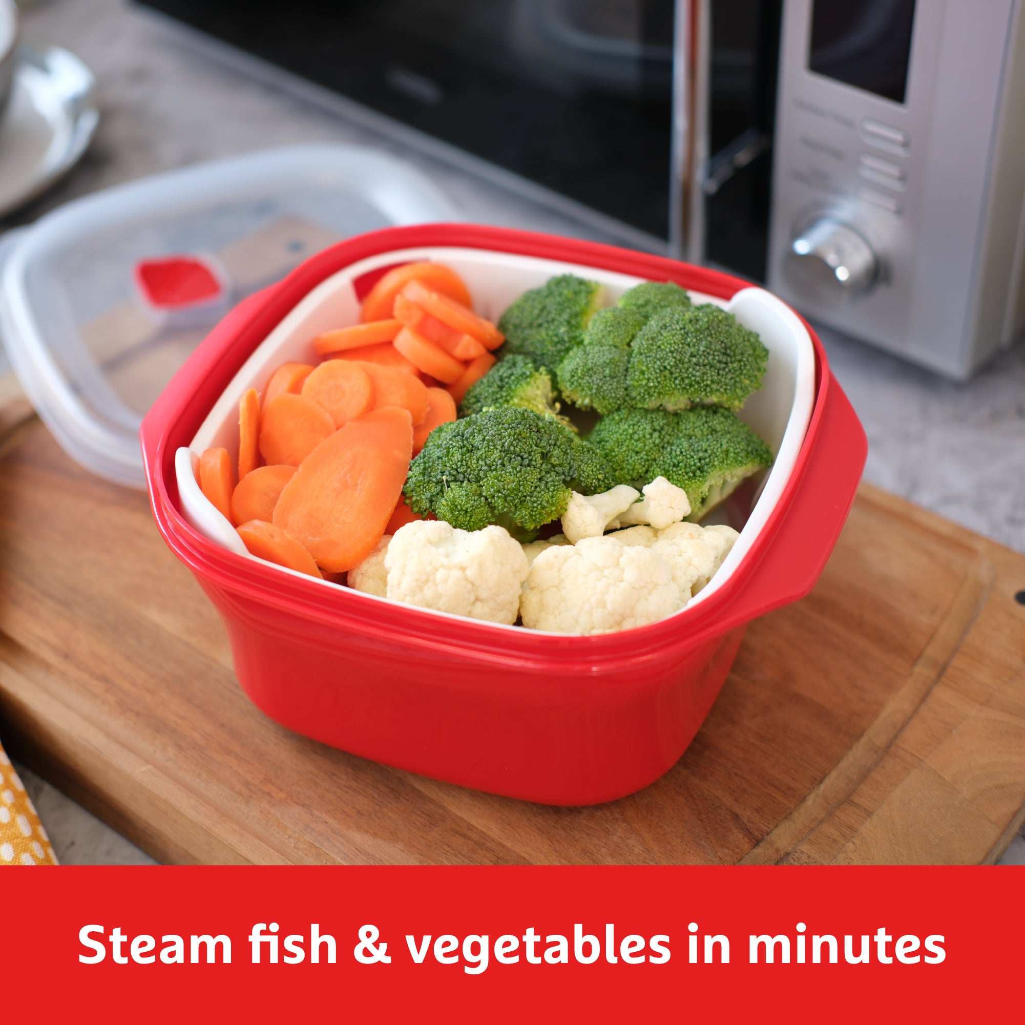 Good To Heat Microwave Steamer – BPA-Free, 2.6L & Healthy Cooking