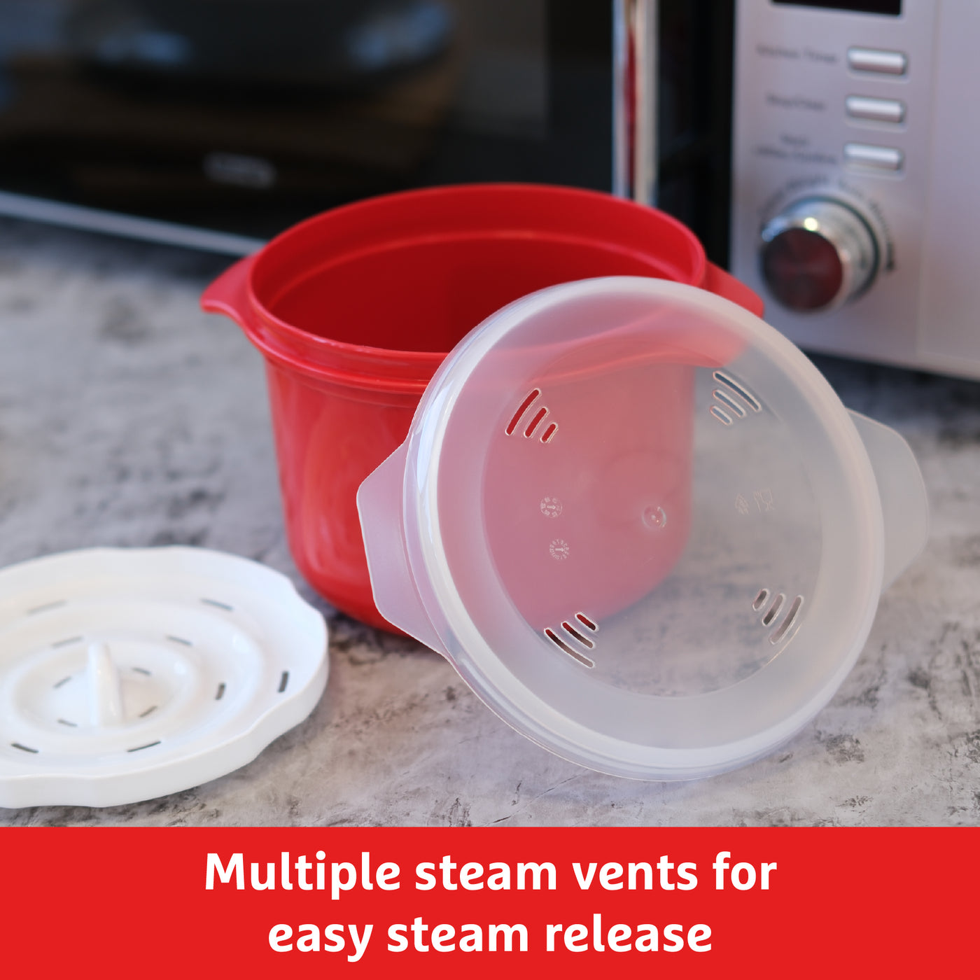 Good To Heat Small Microwave Rice Cooker – BPA-Free - 1L