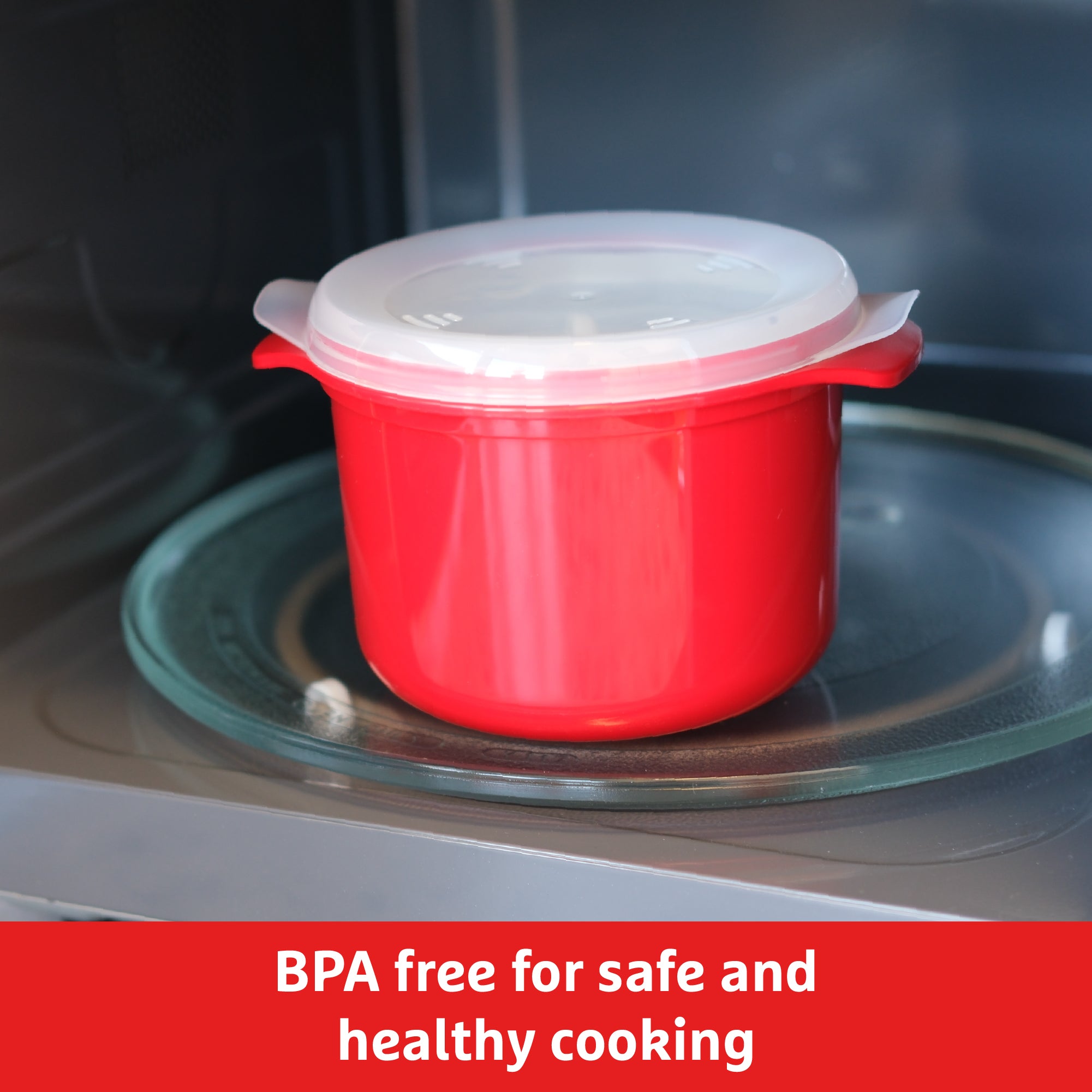 Good To Heat Small Microwave Rice Cooker – BPA-Free - 1L