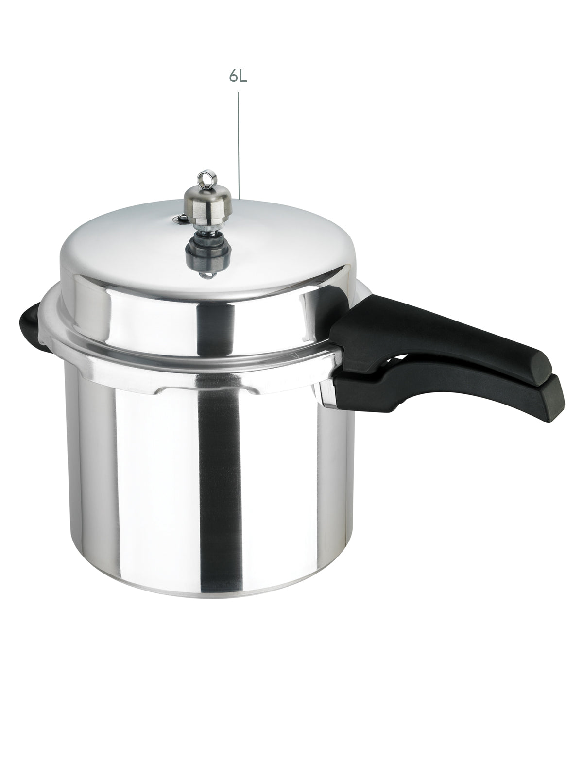 Iconic High Dome Aluminium Pressure Cooker - 6 Litre