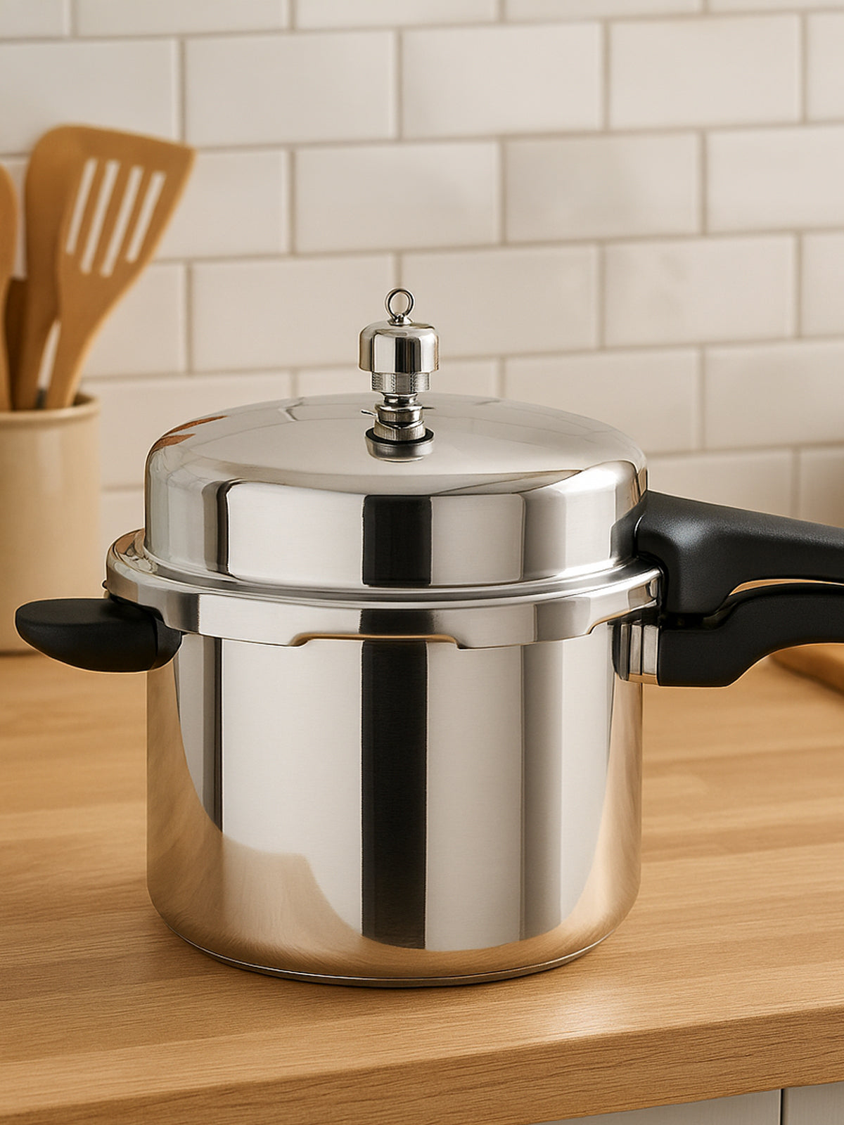 Iconic High Dome Aluminium Pressure Cooker - 6 Litre
