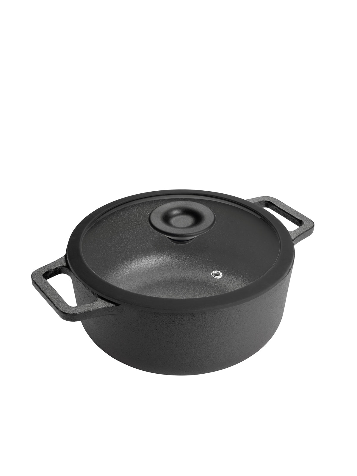 Cast Iron: Casserole & Glass Lid - 4.6L/24cm