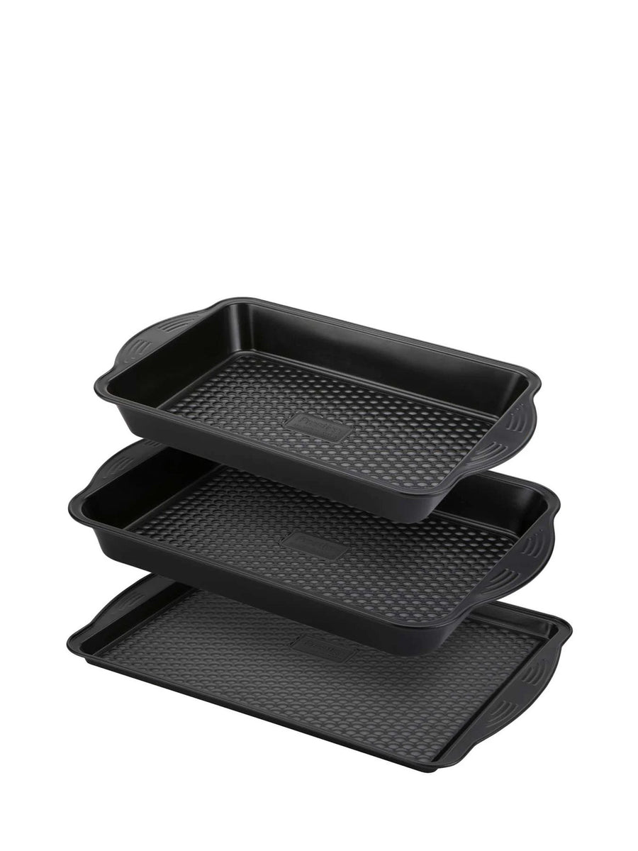 Aerolift Non-Stick Roasting & Baking Trays - 3 Pack