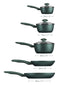 Earth Friendly: Non-Stick Induction Saucepan & Frying Pan Set - 5 Pieces