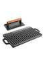 Cast Iron: Double Griddle Pan & Burger Grill Press - 2 Pieces