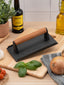 Cast Iron: Double Griddle Pan & Burger Grill Press - 2 Pieces