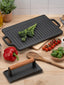 Cast Iron: Double Griddle Pan & Burger Grill Press - 2 Pieces