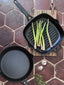 Cast Iron: Casserole & Glass Lid - 5.7L, Frying Pan & Grill Pan Set - 3 Pieces
