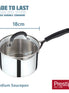 Made to Last: Stainless Steel Frying Pan and Saucepan Set - 5 Piece