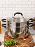 Made to Last: Stainless Steel Stockpot and Steamer - 5.86L/24cm