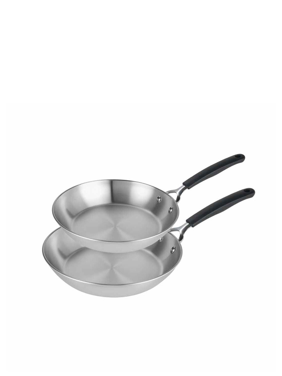Made to Last: Stainless Steel Frying Pan Set - 21/29cm