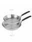 Made to Last: Stainless Steel Frying Pan Set - 21/29cm
