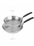 Made to Last: Stainless Steel Frying Pan Set - 21/29cm