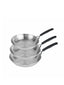 Made to Last: Stainless Steel Frying Pan Complete Set - 21/25/29cm