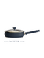 Stainless Steel Deep Frying Pan with Lid - 24cm