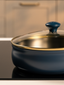 Stainless Steel Deep Frying Pan with Lid - 24cm