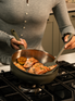 Stainless Steel Deep Frying Pan with Lid 24cm