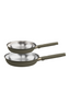 Stainless Steel Frying Pan Set 2 Piece