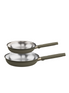Stainless Steel Frying Pan Set 2 Piece