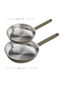 Stainless Steel Frying Pan Set - 2 Piece