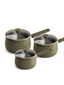 Stainless Steel Saucepan Set 3 Piece