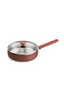 Stainless Steel Deep Frying Pan with Lid - 24cm