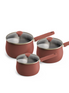 Stainless Steel Saucepan Set 3 Piece