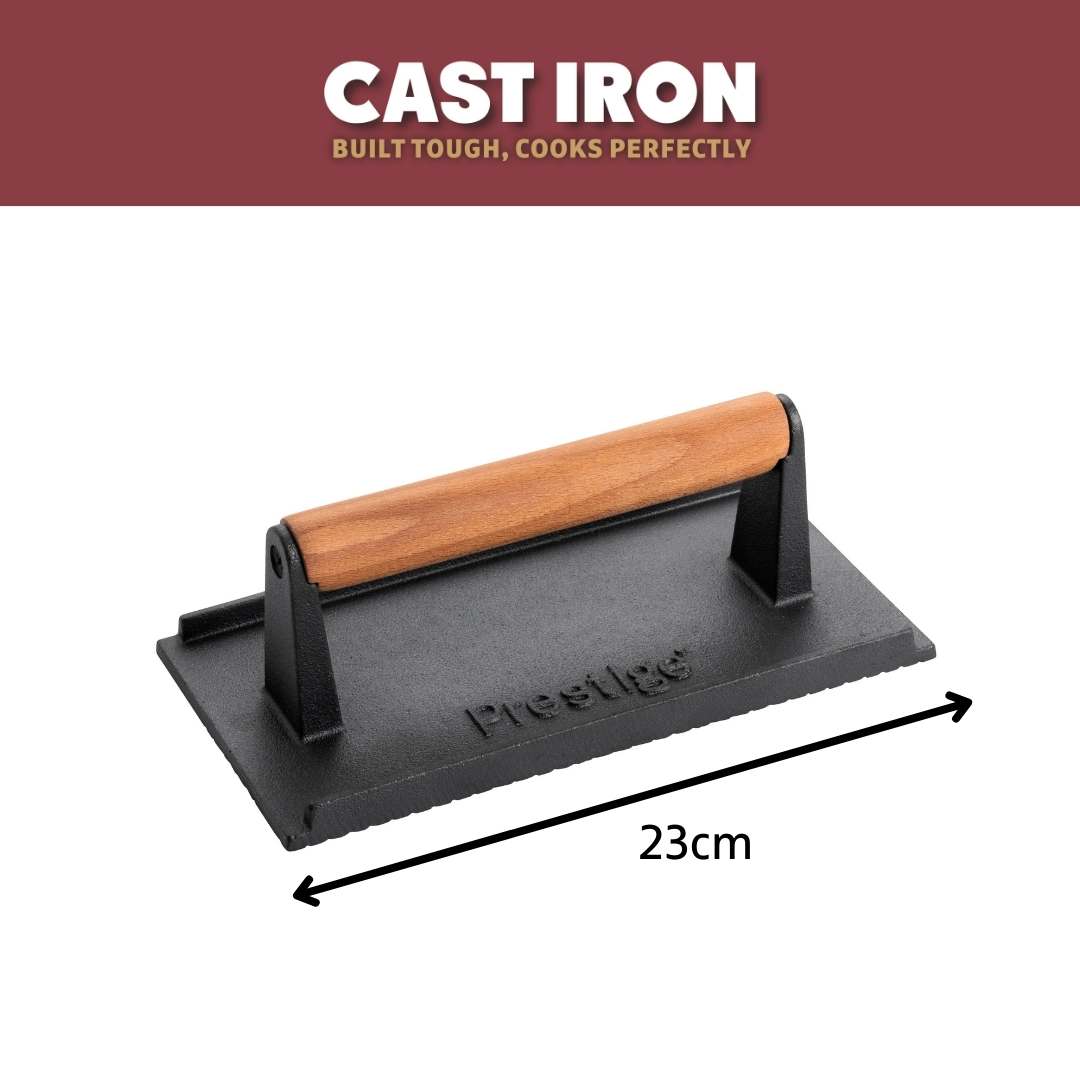 Cast Iron: Grill Burger Press Dimensions