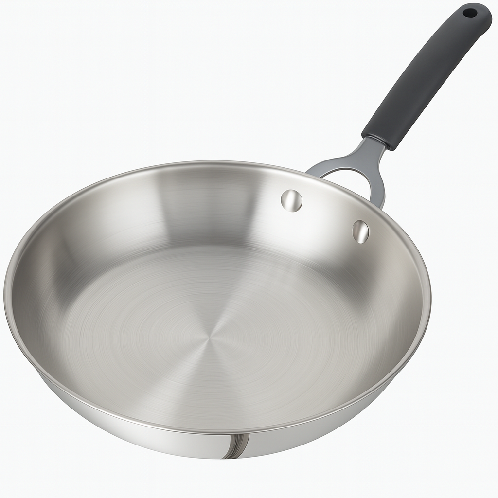 Made to Last: Stainless Steel Frying Pan - 3 Sizes: 21cm/25cm/29cm