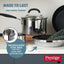 Made to Last: Stainless Steel Frying Pan and Saucepan Set - 5 Piece