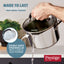 Made to Last: Stainless Steel Frying Pan and Saucepan Set - 5 Piece