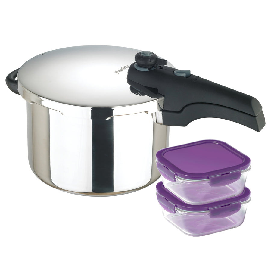 Batch Cooking Kits: Induction Pressure Cooker & Meal Prep Containers