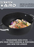 Scratch Guard stone effect pan features toughened non stick so your pans look & perform like new for longer!  