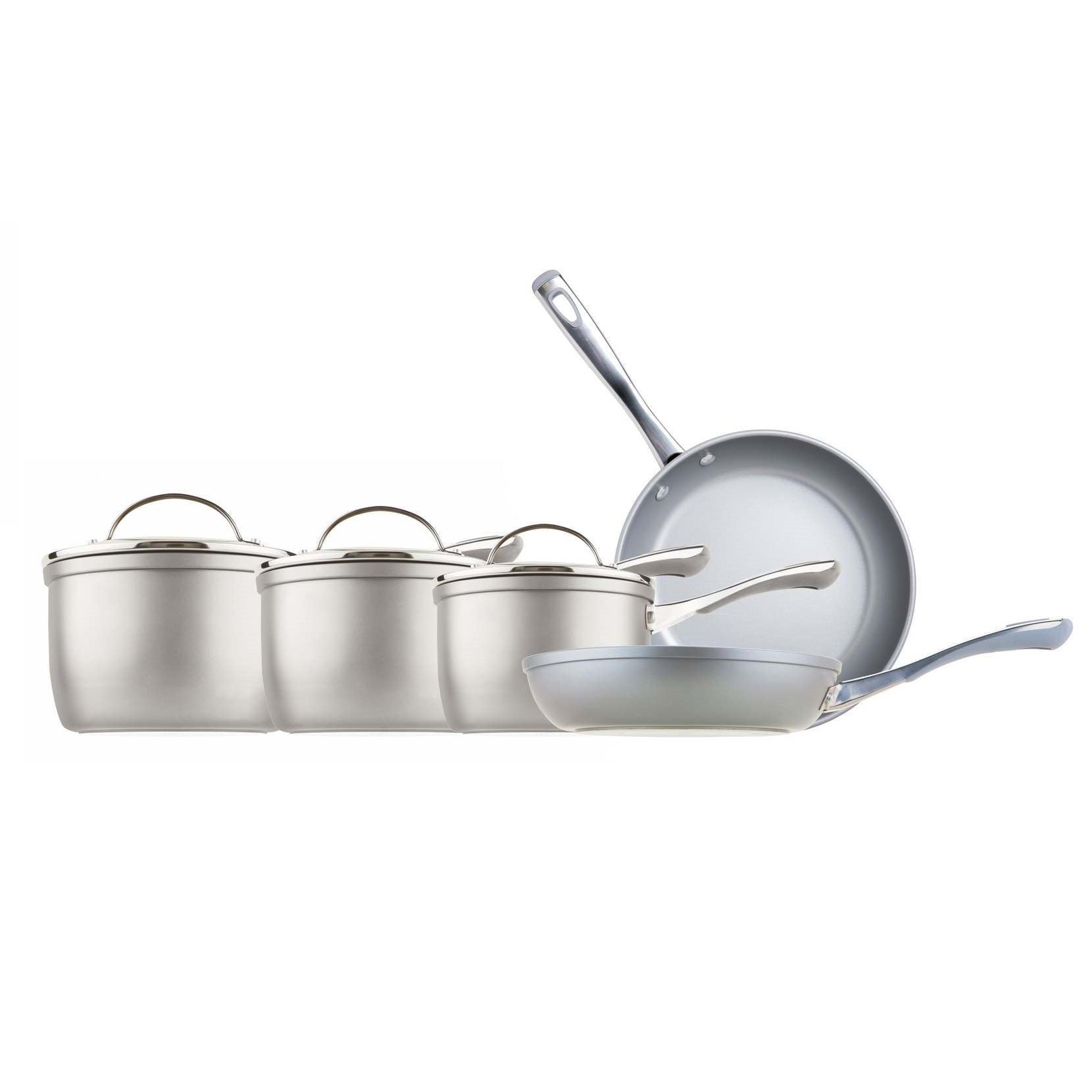 Prism Saucepan Frying Pan Set 5 Pieces Prestige