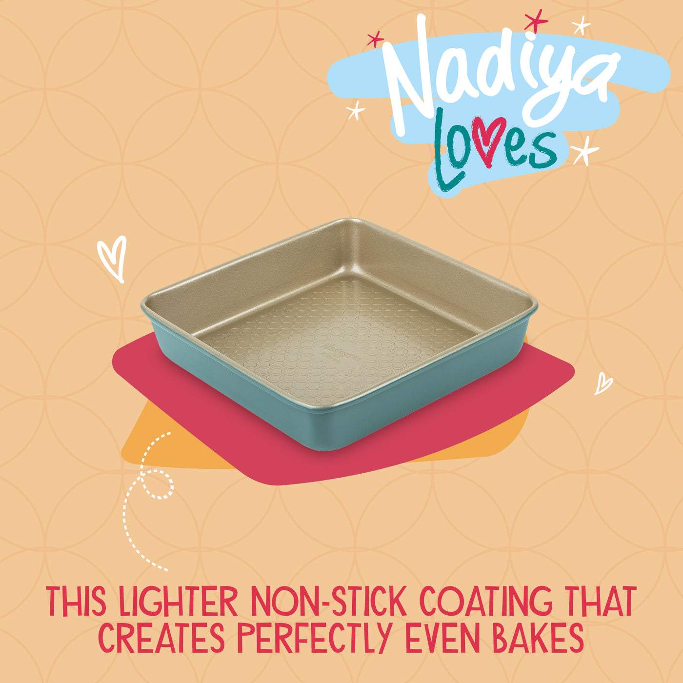 Nadiya Hussain Square Cake Tin Prestige UK · Prestige