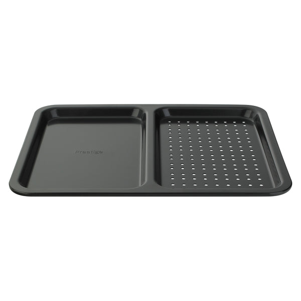 Prestige Inspire non stick oven tray, with dual sides to maximise oven space