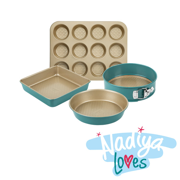 Nadiya Hussain 4 Piece Bakeware Set