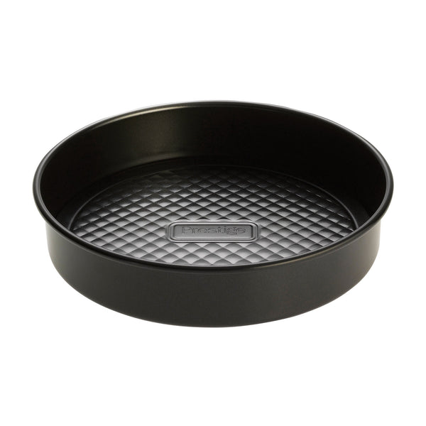 Prestige 8" cake tin. Also available in 7" and 9". Perfectly baked goods every time, with non stick interior and exterior