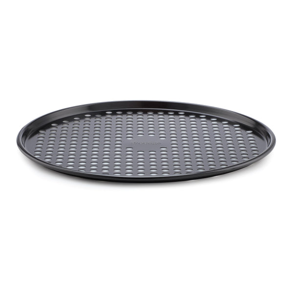 Prestige's Inspire non stick pizza oven tray - the perfect pizza crisper for take-away style pizzas at home!