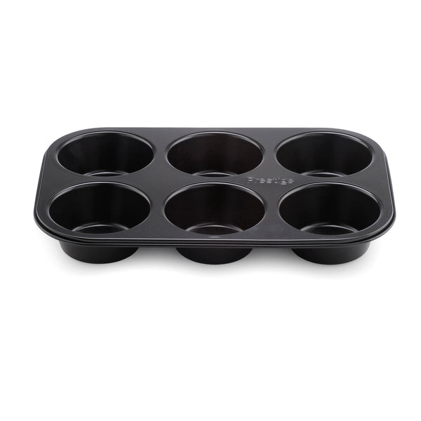 6 cup jumbo extra large muffin tin from Prestige. The Inspire muffin tray in non stick, freezer safe & made from tough carbon steel