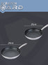 Scratch Guard: Stainless Steel Non-Stick Induction Frying Pans - Twin Pack