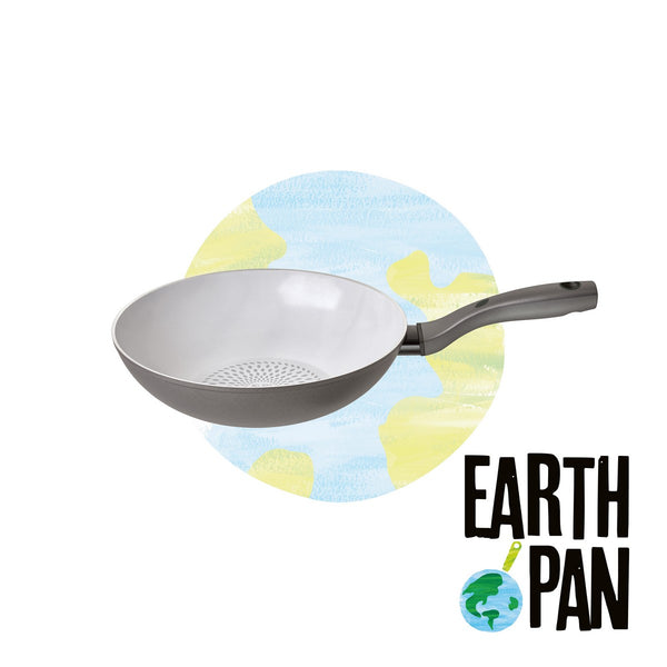 Earth Pan 28cm Non-Stick Stir Fry Wok