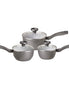Earth Pan: Ceramic Non-Stick Saucepan Set - 3 Piece