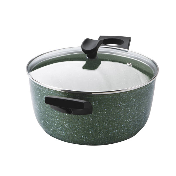 Prestige Eco stock pot for induction hob. PFOA free pan. Scratch proof plant based non stick